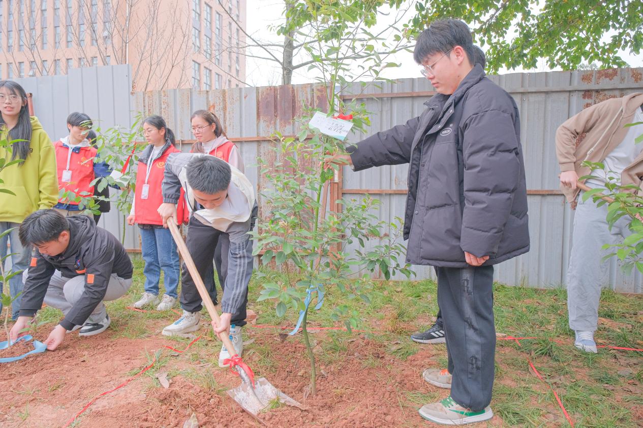 必威四川希望汽车职业学院掀起绿色风暴：师生共植“树同学”播撒生态文明新希望(图2)