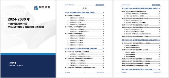 必威·(BETWAY)官方网站中国污泥脱水产业现状及发展趋势研究报告（智研咨询发(图5)